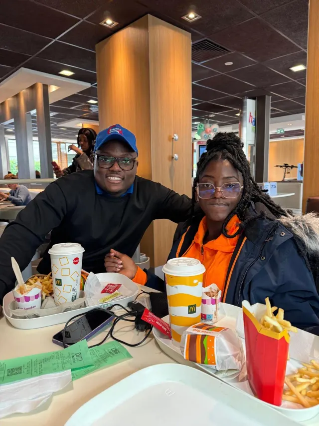 Moment convivial avec les étudiants